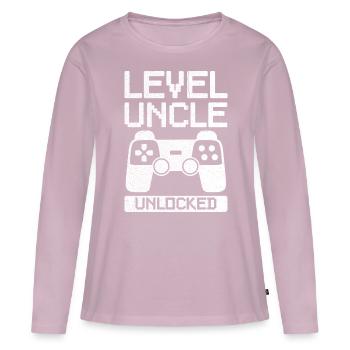 Level Uncle unlocked Design für deinen Unkel - Frauen Premium Bio Langarmshirt - Altrosa - Vorne - Julia (174cm)