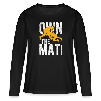 Grappling Martial Arts Wrestling - Frauen Premium Bio Langarmshirt - Schwarz - Vorne - Julia (174cm)