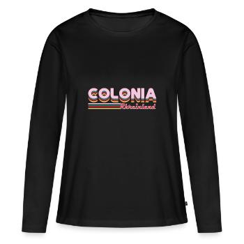 Colonia Rheinland Design pour Cologne & Cologne - T-shirt manches longues Premium bio Femme - noir - Devant - Julia (174cm)