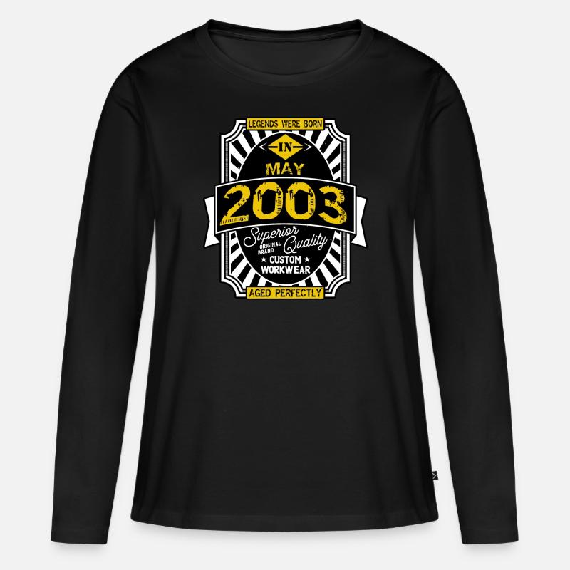 2003 MAY - Women's Premium Organic Long Sleeve Shirt - black