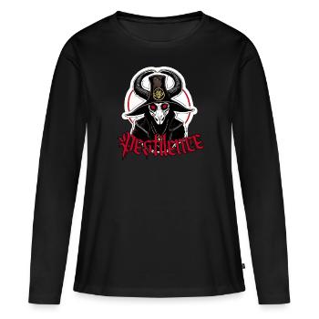 Prêtre de la peste occulte - T-shirt manches longues Premium bio Femme - noir - Devant - Julia (174cm)