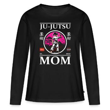 Ju-Jutsu Mom - Selbstverteidigungs Mutter Design - Frauen Premium Bio Langarmshirt - Schwarz - Vorne - Julia (174cm)