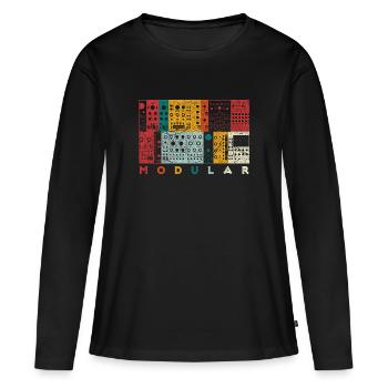 Synthesizer modular instrument - Women's Premium Organic Long Sleeve Shirt - black - Front - Julia (174cm)