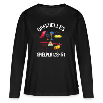 Erzieherin Kita Kindergärtnerin Kiga - Frauen Premium Bio Langarmshirt - Schwarz - Vorne - Julia (174cm)