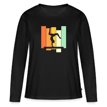 Gymnastics Handstand Floor Gymnastics Gymnastics Gymnastics - Women's Premium Organic Long Sleeve Shirt - black - Front - Julia (174cm)