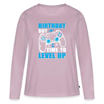 Geburtstagskind Zeit, um Videospiel Geburtstag zu verbessern - Frauen Premium Bio Langarmshirt - Altrosa - Vorne - Julia (174cm)