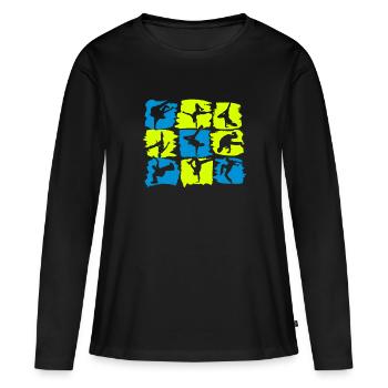 Breakdance Breakdancer - Dancer B-Boying Gift - Women's Premium Organic Long Sleeve Shirt - black - Front - Julia (174cm)