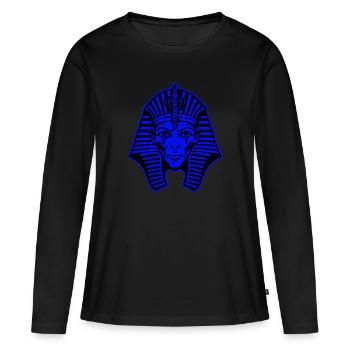 Pharaoh Portrait - Women's Premium Organic Long Sleeve Shirt - black - Front - Julia (174cm)