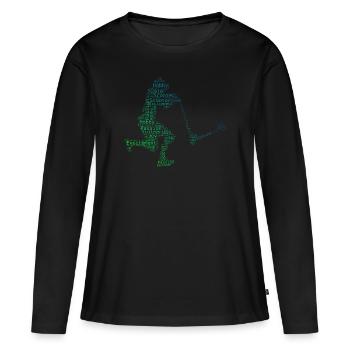 Scooter Stunt Tretroller Scooter Stunt Scooter - T-shirt manches longues Premium bio Femme - noir - Devant - Julia (174cm)