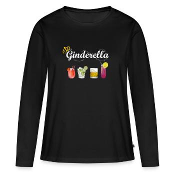 Ginderella Gin Love JGA Women Mallorca Party - Women's Premium Organic Long Sleeve Shirt - black - Front - Julia (174cm)