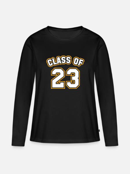 Klasse von 23 - Frauen Premium Bio Langarmshirt - Schwarz