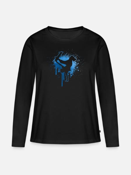 Damen Skateboarding Skateboarder Herren Skating - Premium økologisk langærmet T-shirt til kvinder - sort