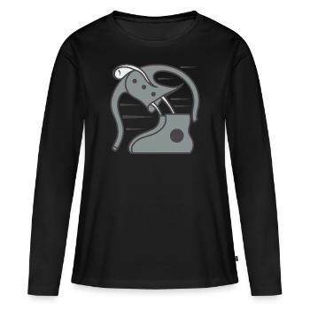 Against all odds - Women's Premium Organic Long Sleeve Shirt - black - Front - Julia (174cm)