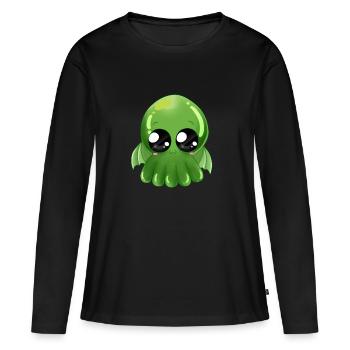 Super cute Cthulhu - Women's Premium Organic Long Sleeve Shirt - black - Front - Julia (174cm)