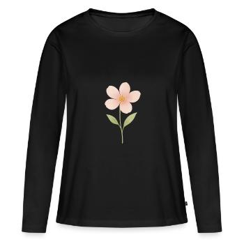 file_00000000240461f7995ea5f099190306 - Frauen Premium Bio Langarmshirt - Schwarz - Vorne - Julia (174cm)