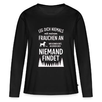 Never mess with your mistress - Women's Premium Organic Long Sleeve Shirt - black - Front - Julia (174cm)