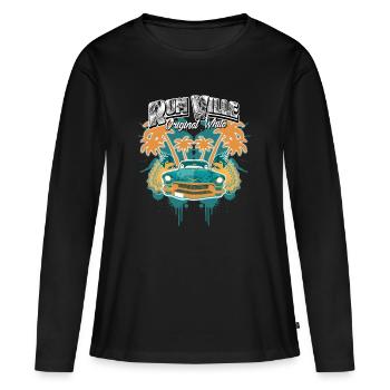 Tshirt rum Ville - Frauen Premium Bio Langarmshirt - Schwarz - Vorne - Julia (174cm)