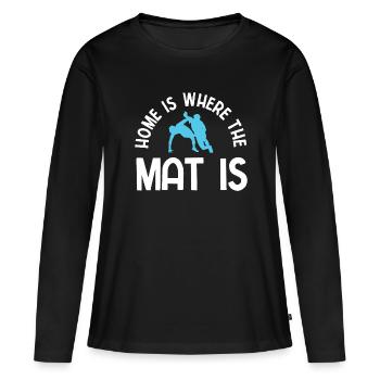 Grappling Martial Arts Wrestling - Frauen Premium Bio Langarmshirt - Schwarz - Vorne - Julia (174cm)
