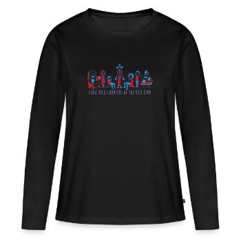 Rick And Morty Close Rick-Counters Drawing - Women's Premium Organic Long Sleeve Shirt - black - Front - Julia (174cm)