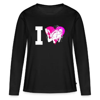 Diver Diving Hommes Scuba Diver Diver - T-shirt manches longues Premium bio Femme - noir - Devant - Julia (174cm)