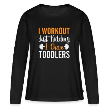 Idée cadeau de mère pour la fête des mères Meilleure mère - T-shirt manches longues Premium bio Femme - noir - Devant - Julia (174cm)