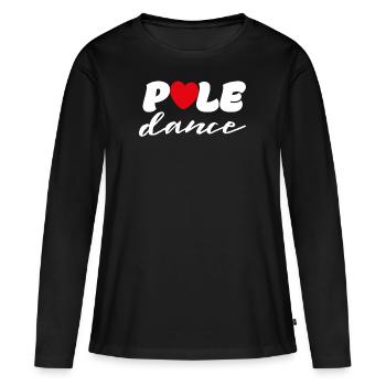 Pole Dance Pole Fitness Pole Dancer Geschenk - Frauen Premium Bio Langarmshirt - Schwarz - Vorne - Julia (174cm)