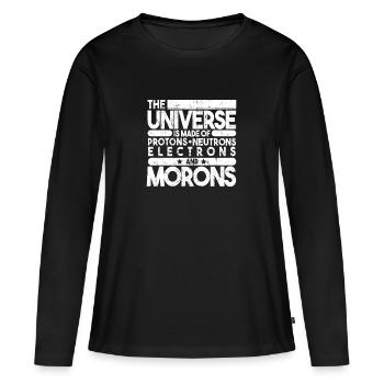 physique - T-shirt manches longues Premium bio Femme - noir - Devant - Julia (174cm)