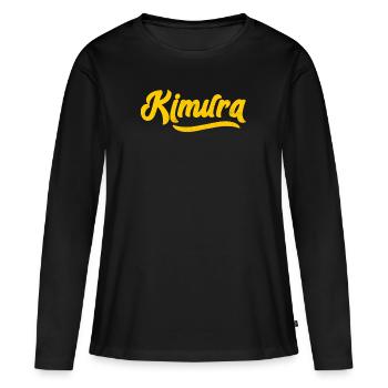BJJ Kimura BJJ Hug JiuJitsu Brésilien MMA Grappling - T-shirt manches longues Premium bio Femme - noir - Devant - Julia (174cm)