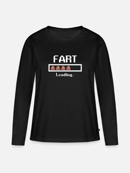 Furz Laden - Frauen Premium Bio Langarmshirt - Schwarz