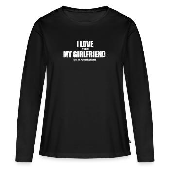 Gamer - Women's Premium Organic Long Sleeve Shirt - black - Front - Julia (174cm)