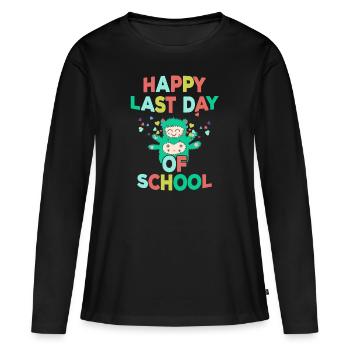 College Graduation 2018 Graduate drôle pour elle - T-shirt manches longues Premium bio Femme - noir - Devant - Julia (174cm)