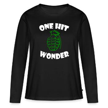 Soldat Soldaten Geschenk Handgranate Granate Boom - Frauen Premium Bio Langarmshirt - Schwarz - Vorne - Julia (174cm)