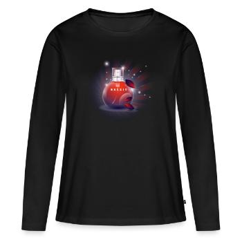 Brexit Britain leaves the EU from politics - Women's Premium Organic Long Sleeve Shirt - black - Front - Julia (174cm)