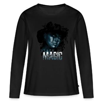 Black Magic Witch Rituel Culte Evocation Spirit - T-shirt manches longues Premium bio Femme - noir - Devant - Julia (174cm)