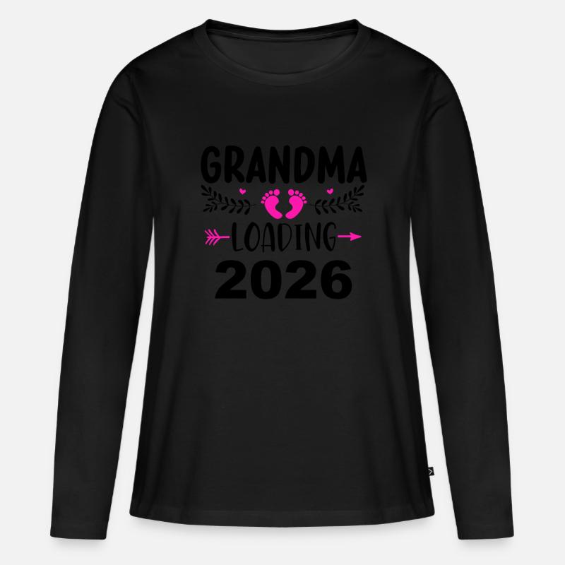 Großmutter Im Anmarsch 2026 - Frauen Premium Bio Langarmshirt - Schwarz
