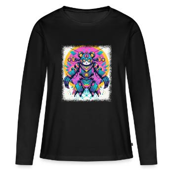 Idée cadeau d’anniversaire Cadeau Bday Joke Idée cadeau - T-shirt manches longues Premium bio Femme - noir - Devant - Julia (174cm)