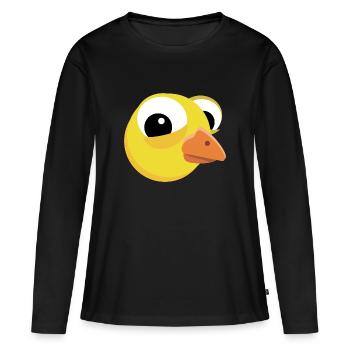 Cute chick funny easter chick - Women's Premium Organic Long Sleeve Shirt - black - Front - Julia (174cm)