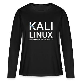 Kali Linux - T-shirt manches longues Premium bio Femme - noir - Devant - Julia (174cm)