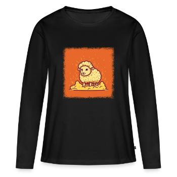 Déclaration d’idée cadeau antiraciste géniale de Lion - T-shirt manches longues Premium bio Femme - noir - Devant - Julia (174cm)