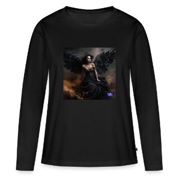 Dark Angel - Women's Premium Organic Long Sleeve Shirt - black - Front - Julia (174cm)