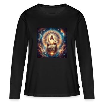 Image 30 - T-shirt manches longues Premium bio Femme - noir - Devant - Julia (174cm)