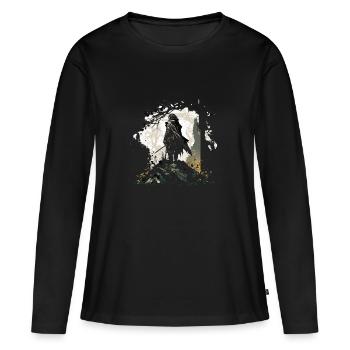 Fantasy Graveyard - Women's Premium Organic Long Sleeve Shirt - black - Front - Julia (174cm)
