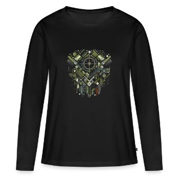 Operational Command - Women's Premium Organic Long Sleeve Shirt - black - Front - Julia (174cm)