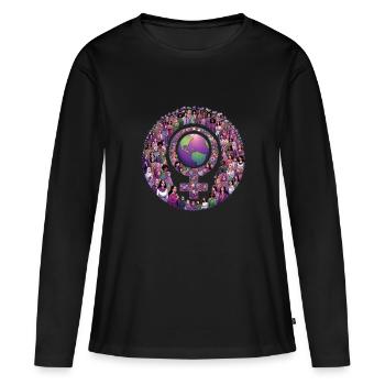International Women's Day - Women's Premium Organic Long Sleeve Shirt - black - Front - Julia (174cm)