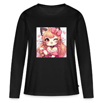 Sexy Chat - Women's Premium Organic Long Sleeve Shirt - black - Front - Julia (174cm)