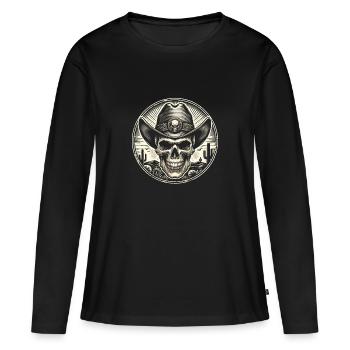 Desert Outlaw - Women's Premium Organic Long Sleeve Shirt - black - Front - Julia (174cm)