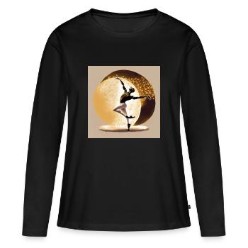 Sentiment - T-shirt manches longues Premium bio Femme - noir - Devant - Julia (174cm)