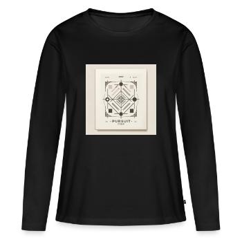 geo pursuit crew - Women's Premium Organic Long Sleeve Shirt - black - Front - Julia (174cm)