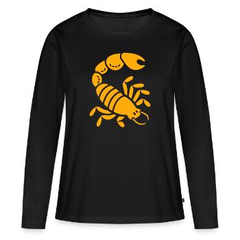 scorpion - T-shirt manches longues Premium bio Femme - noir - Devant - Julia (174cm)