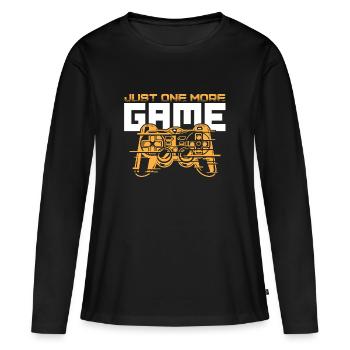 gamepad gamer - Women's Premium Organic Long Sleeve Shirt - black - Front - Julia (174cm)